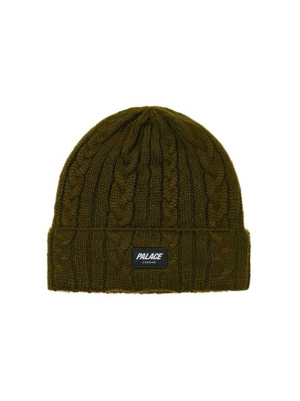 Palace P Link Beanie The Deep Green Men's One Size Cable Knit Winter Hat Cap